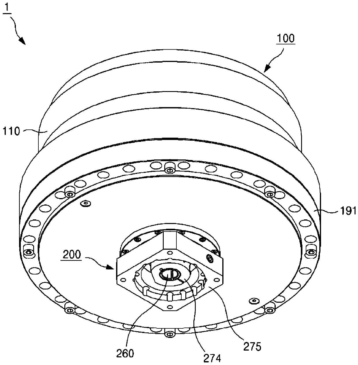 Planetary gear reduction device for super high speed reduction