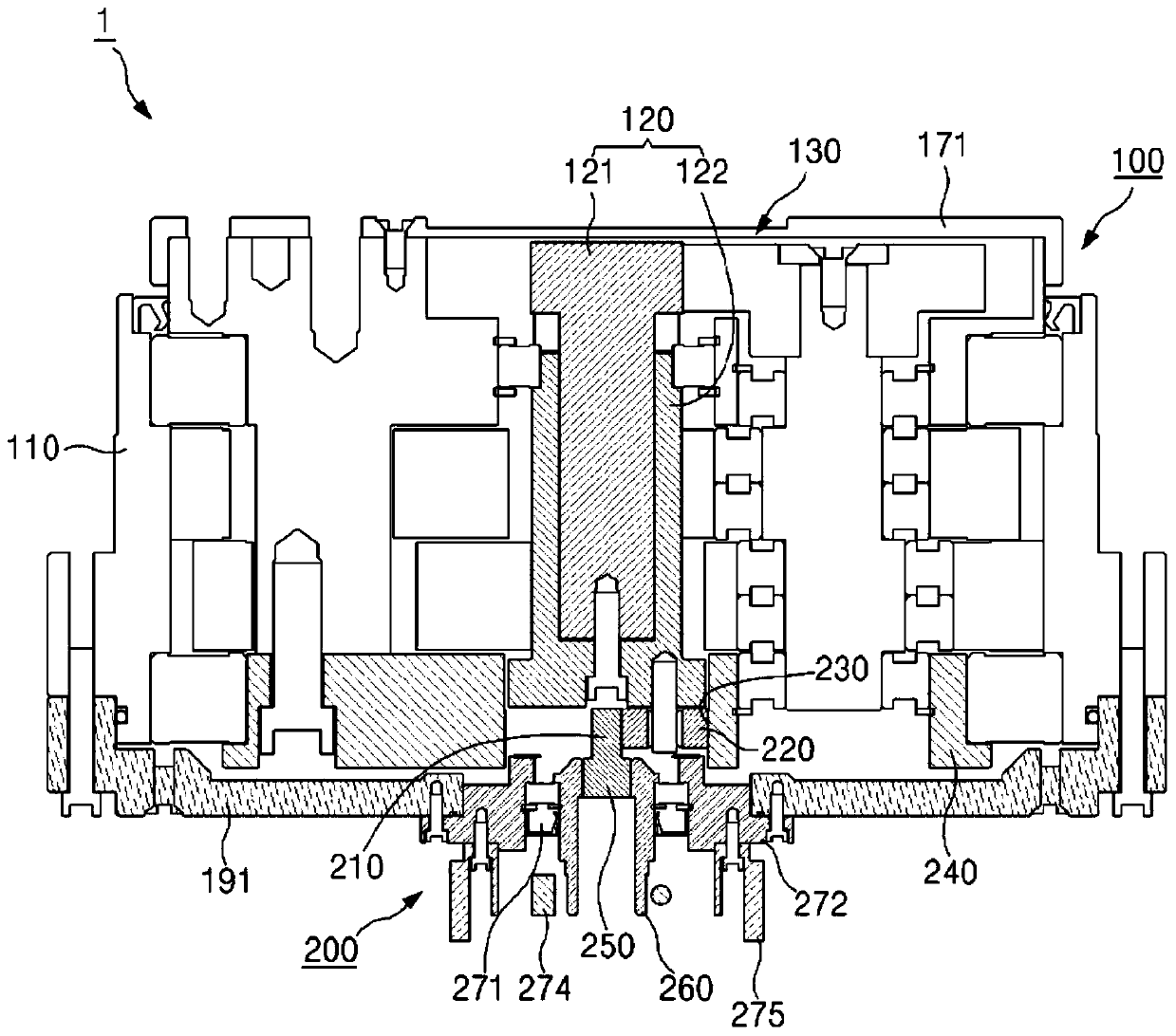 Planetary gear reduction device for super high speed reduction