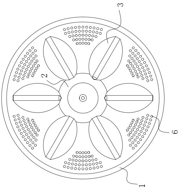 Low-noise anti-winding impeller washing machine