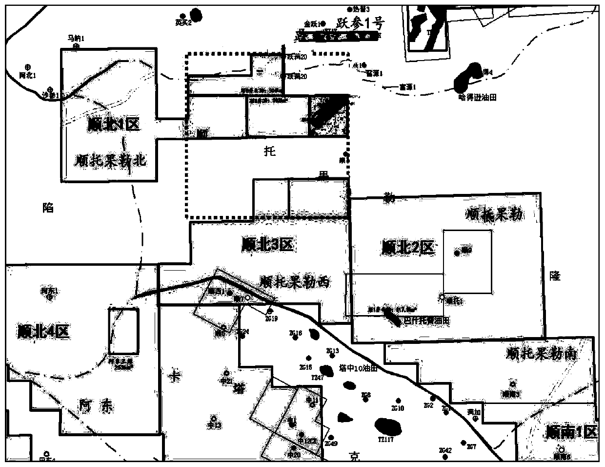 Method for analyzing development characteristics and distribution rules of permo-Ordovician volcanic rocks in Shuntuogole region