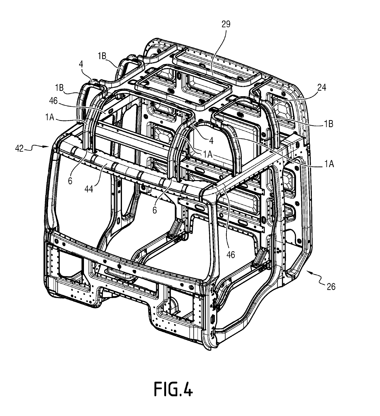 Reinforcement member comprising a cold bent tab