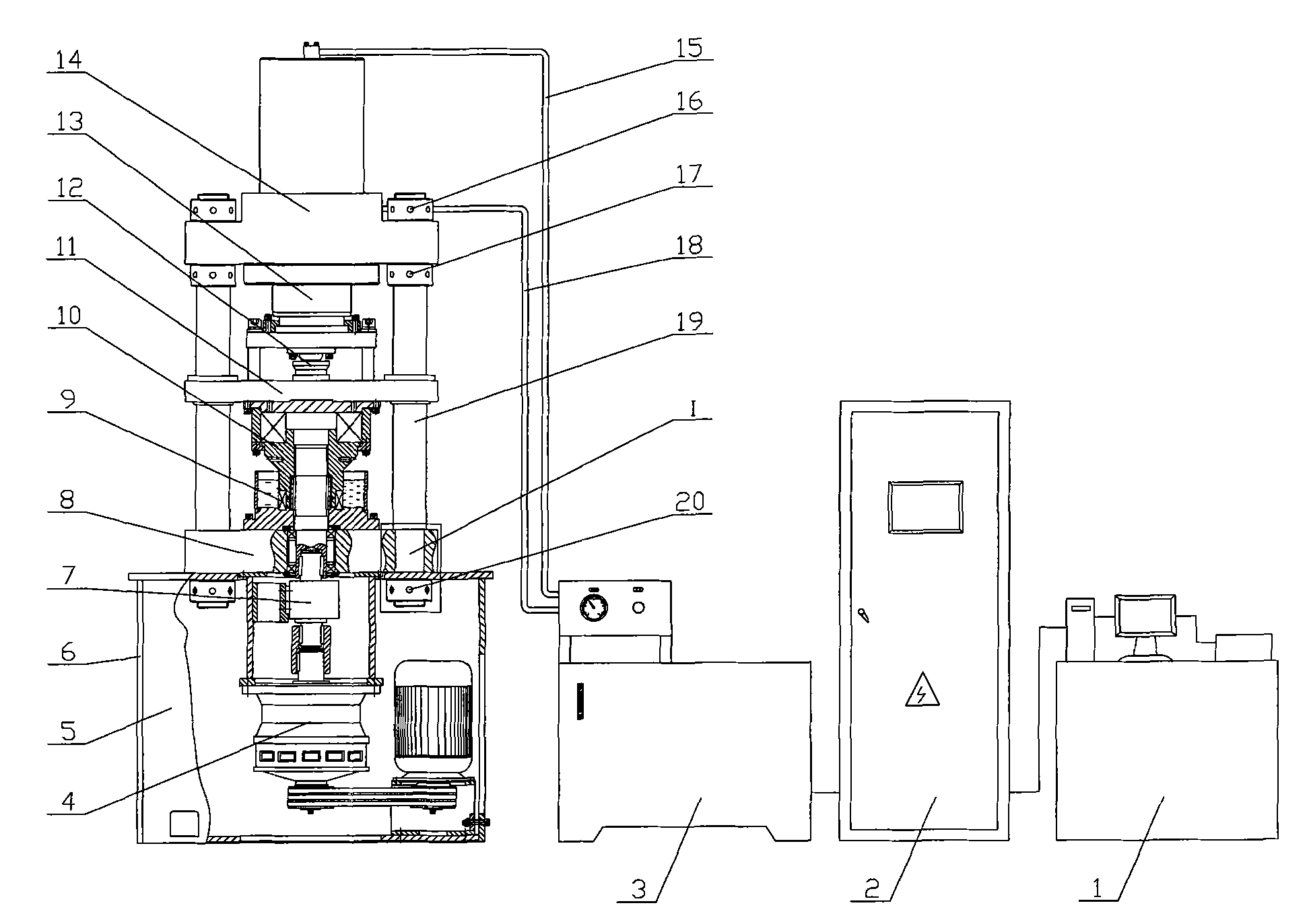 Tester for thrust bearing