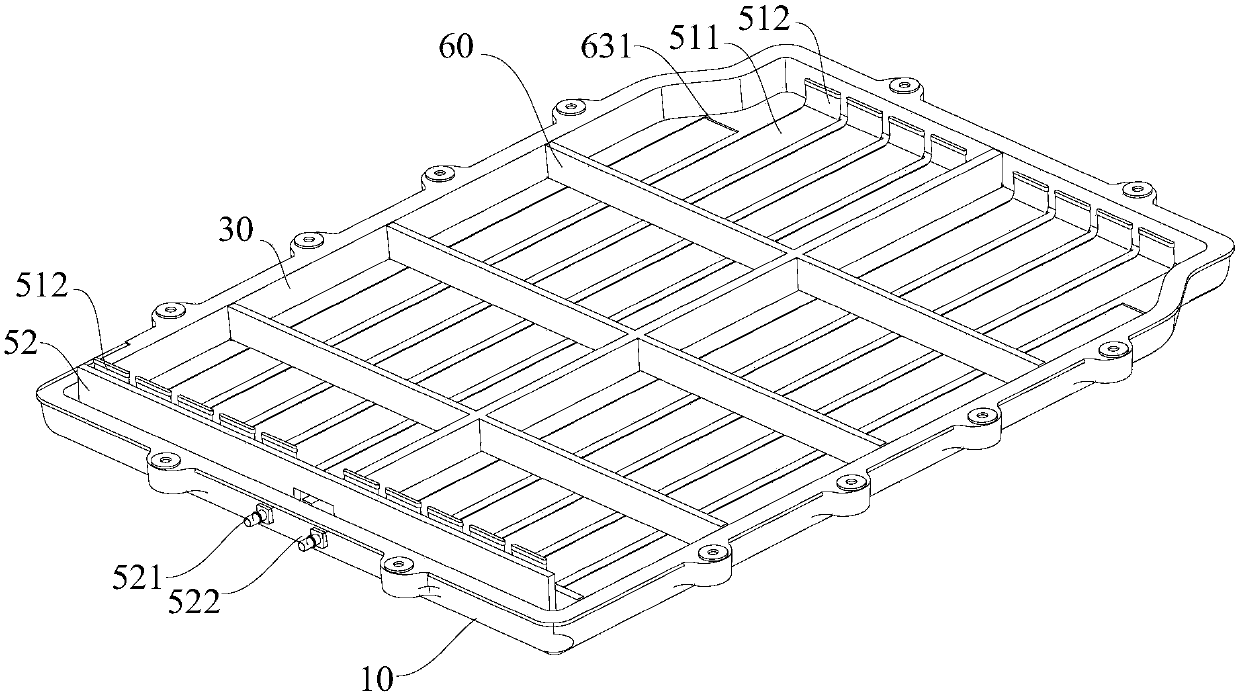 Battery tray and battery pack assembly with same
