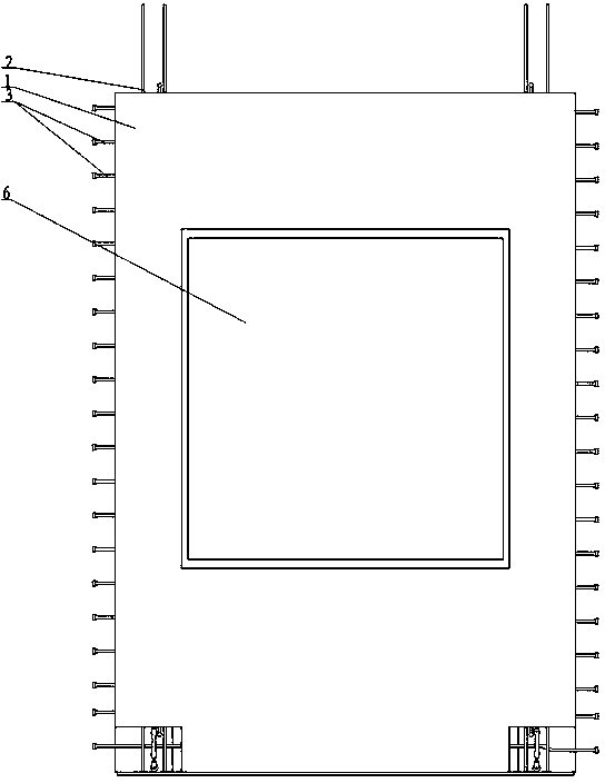 Wall panel for reserved door and window openings for assembling integral buildings, and construction method thereof