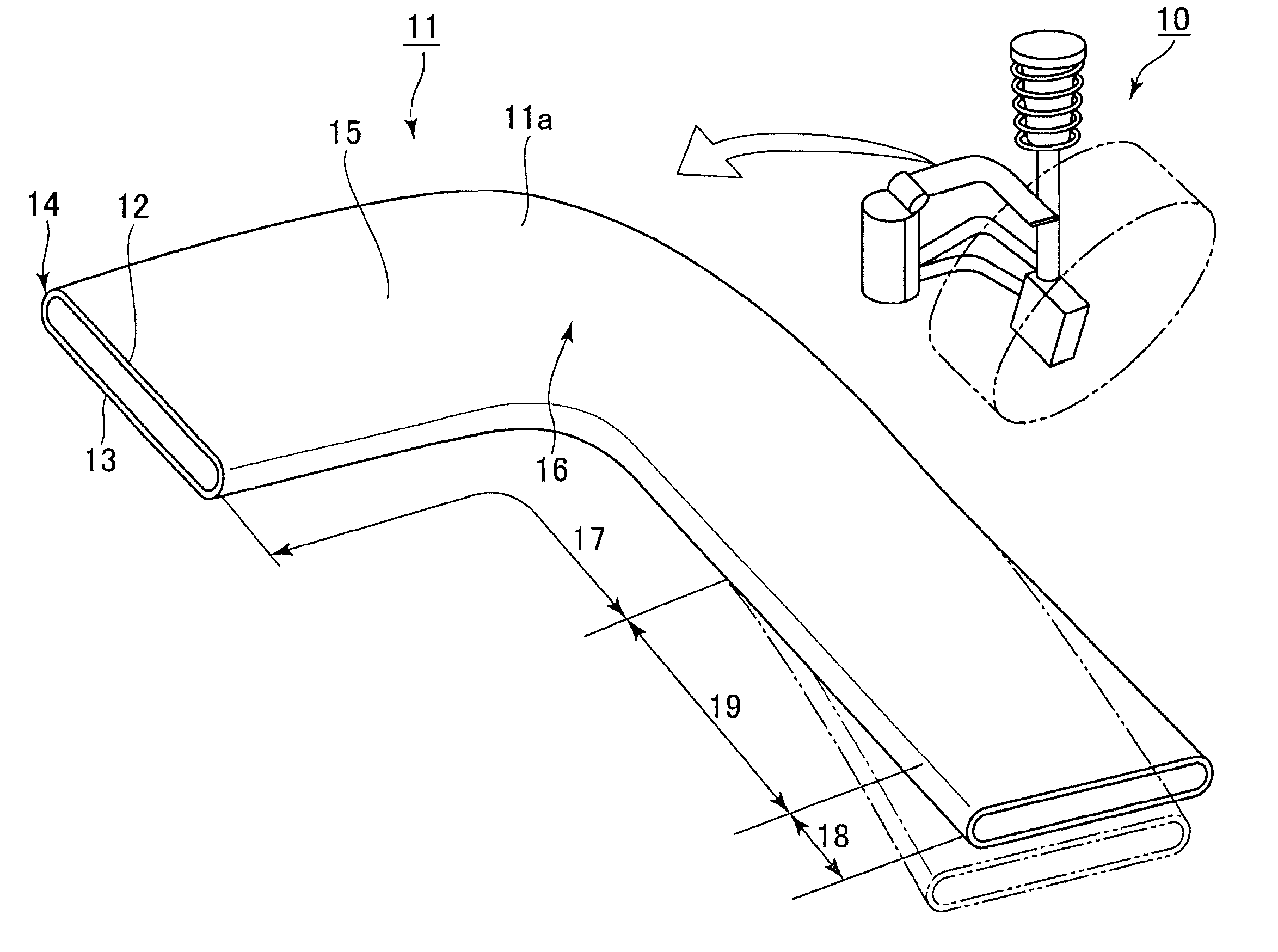 Arm material and a method for its manufacture