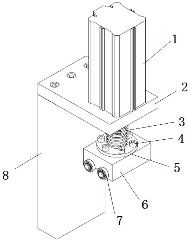 Floating pressing mechanism and using method thereof