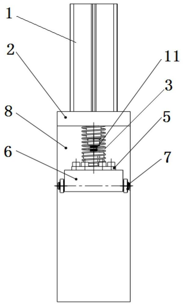 Floating pressing mechanism and using method thereof