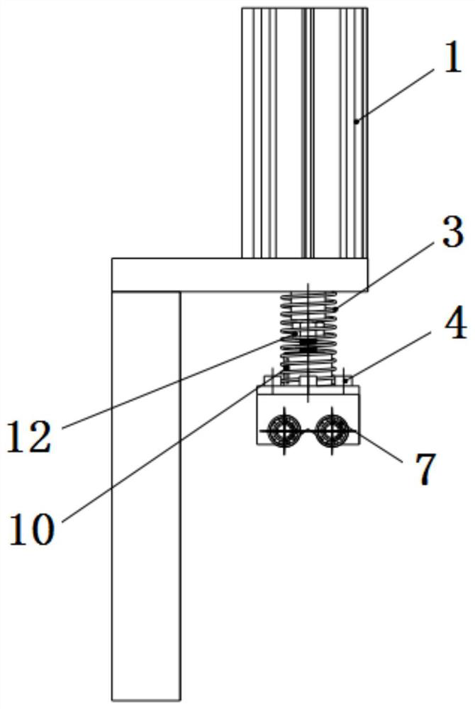 Floating pressing mechanism and using method thereof