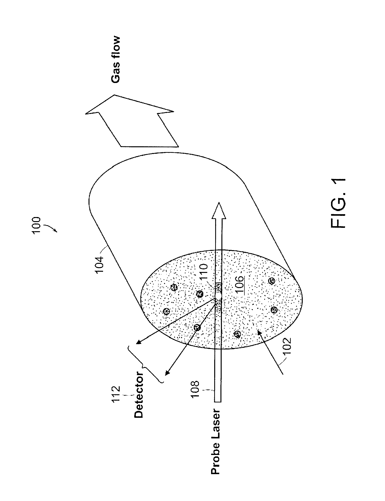 Particle detector with particle trapping device