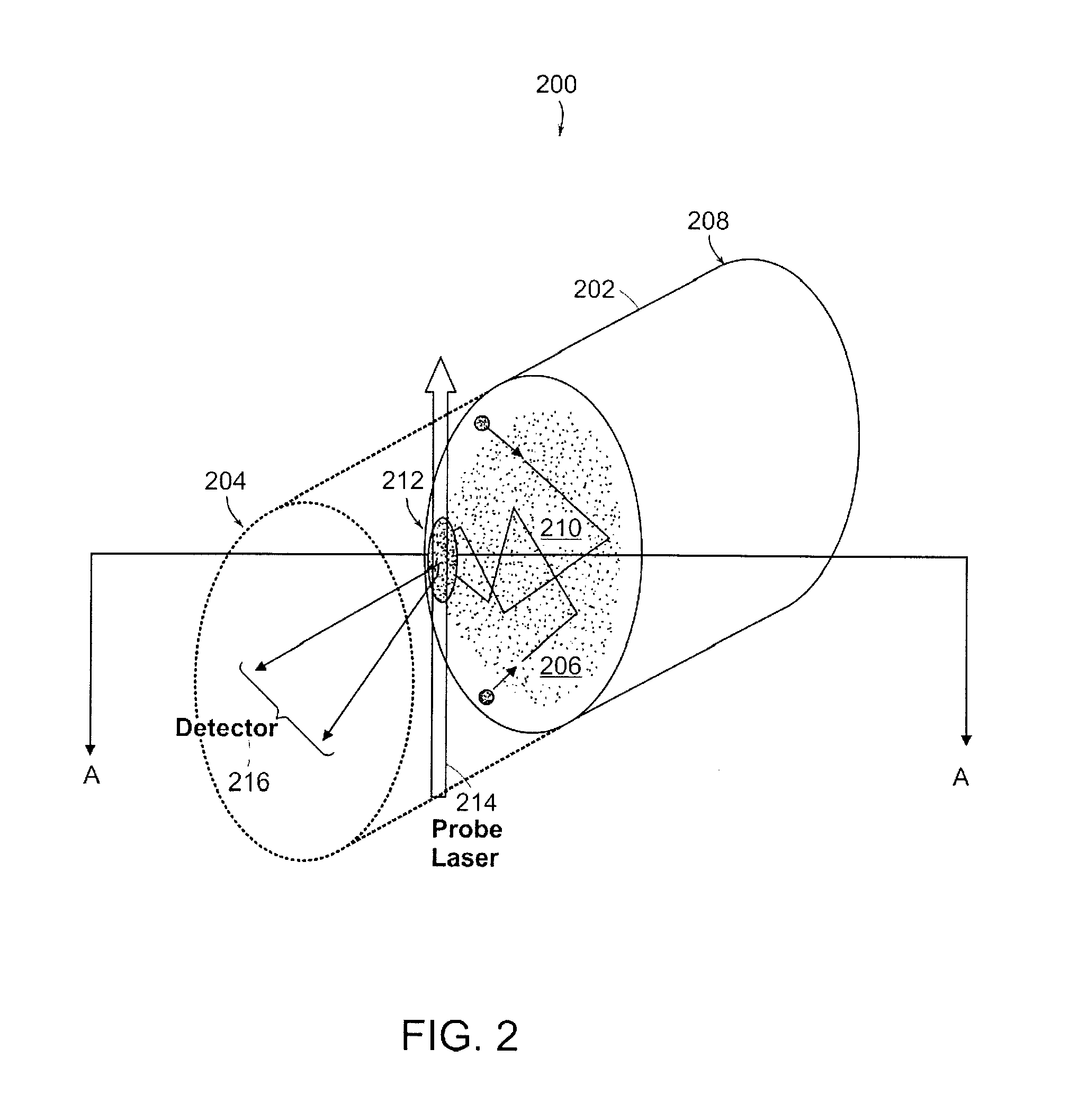 Particle detector with particle trapping device