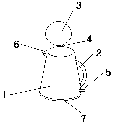 Scald and electricity leakage preventing electric kettle