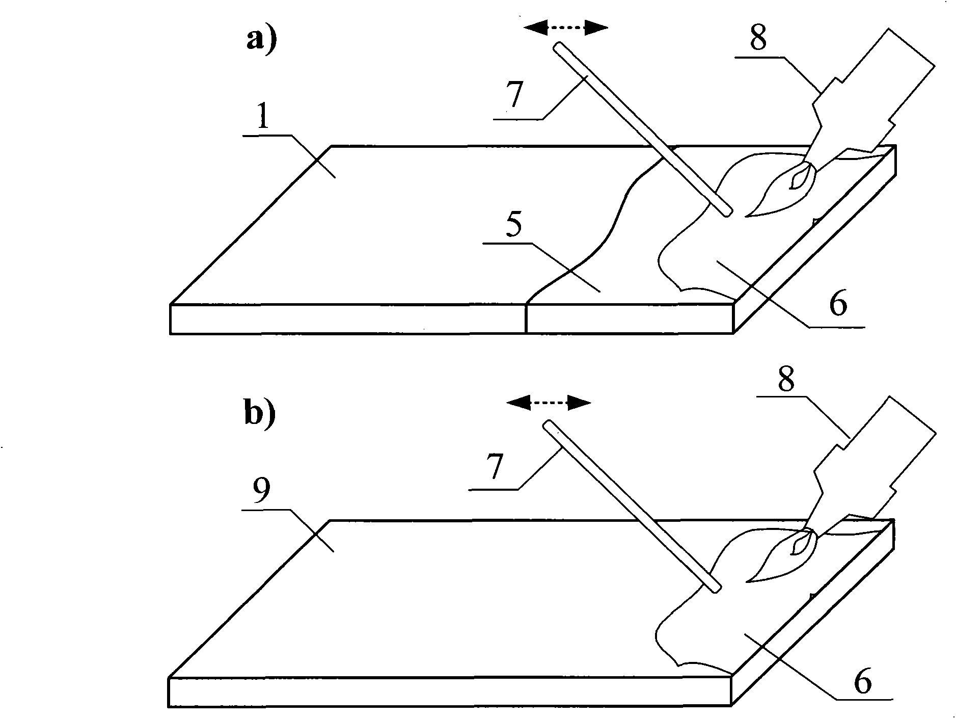 Medium-temperature brazing method of dissimilar metals of titanium and aluminium under atmospheric condition