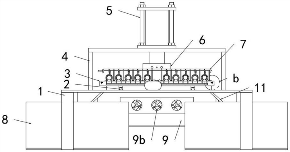 Waste battery recycling and peeling device