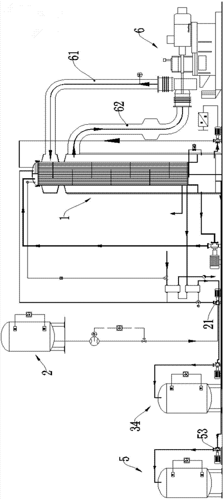 Isothermal dual-effect concentration unit and concentration method thereof