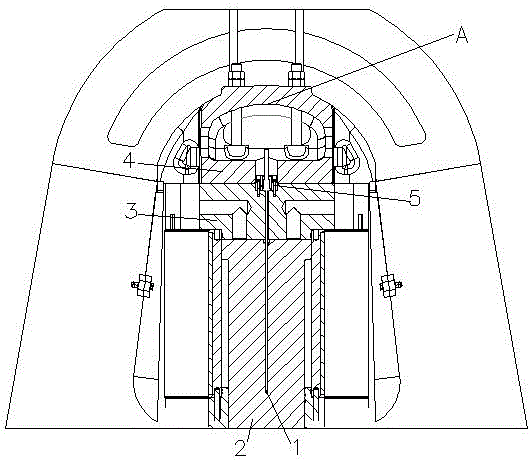 Multidirectional die forging press main cylinder seal ring replacement method