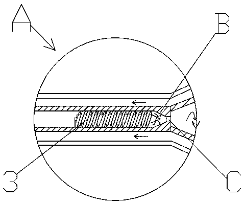 Rotary jet flow sprayer structure for washing gun