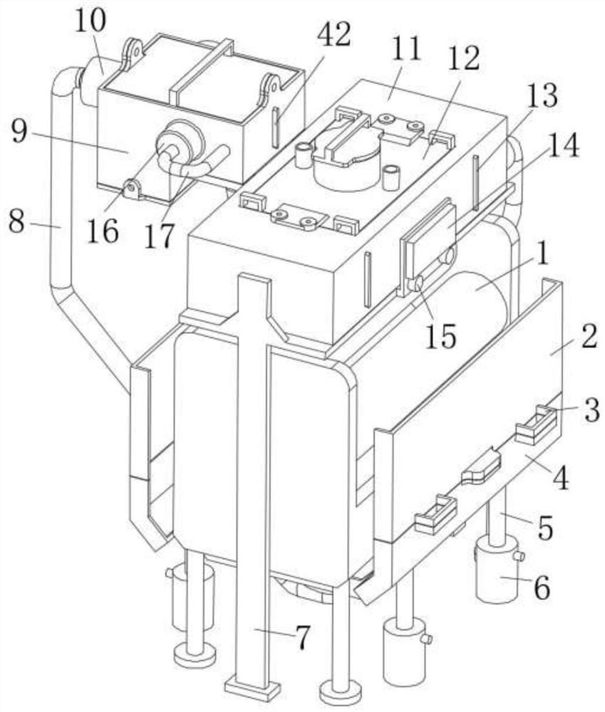 Water circulation purification device of water-jet loom