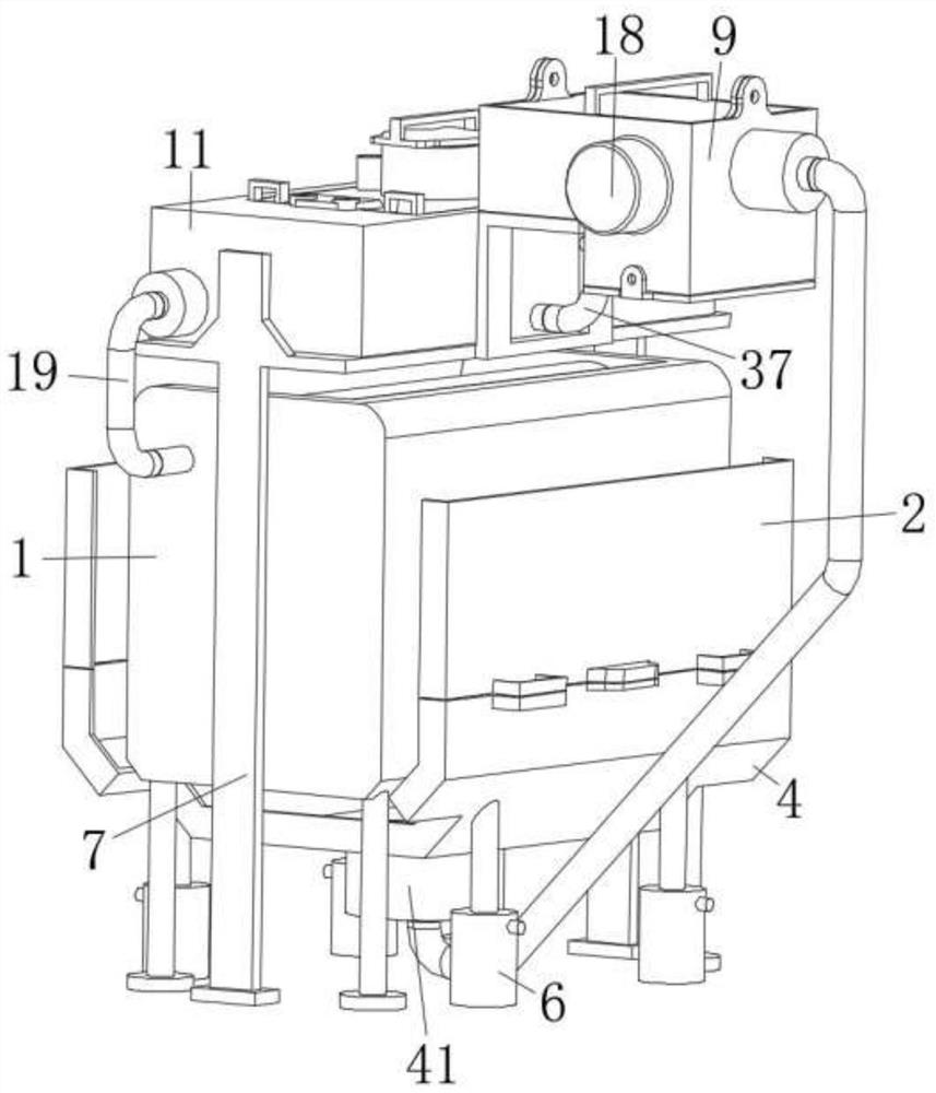 Water circulation purification device of water-jet loom