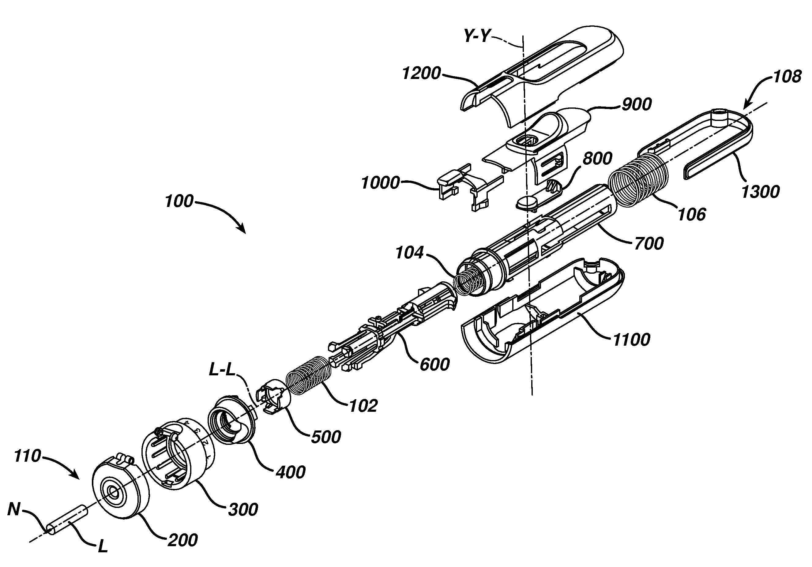 Prime and fire lancing device with contacting bias drive and method