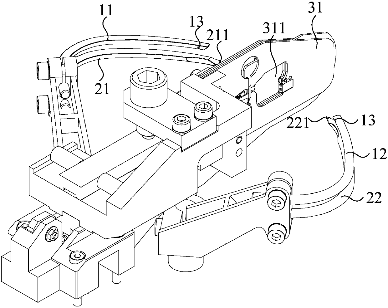 Zipper and knitting device and method