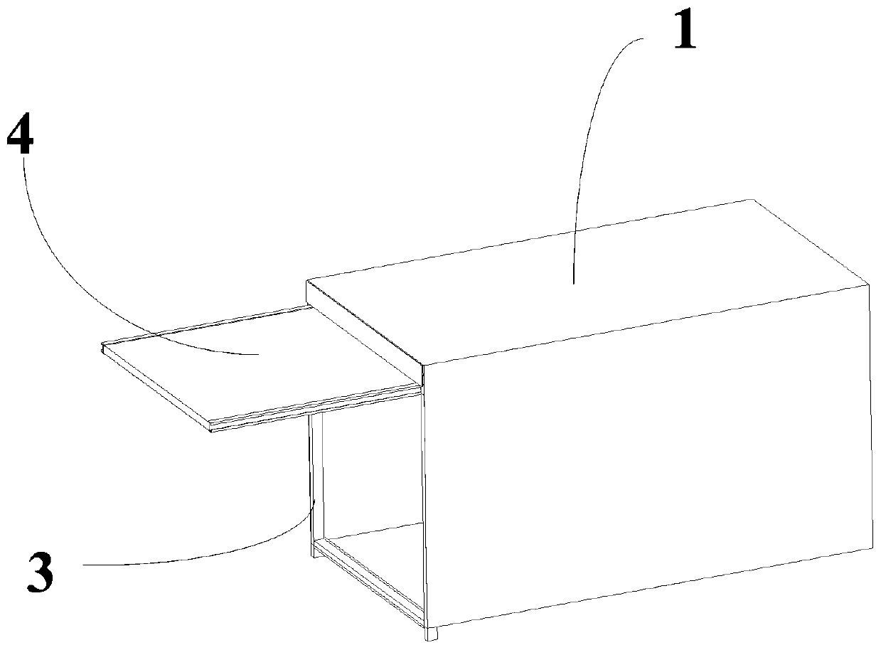 Rear-hatchback type sliding door device and carriage cargo van with the same