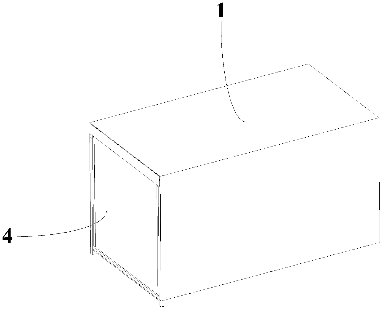 Rear-hatchback type sliding door device and carriage cargo van with the same