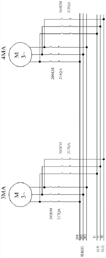 Device and method for ensuring power supply of air compressor for SS9 locomotive