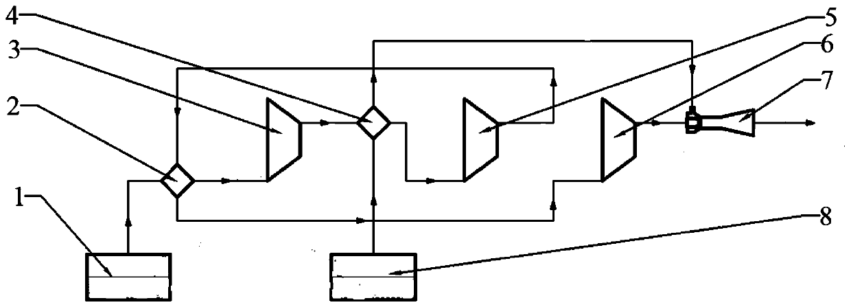 Liquid nitrogen decompression low-temperature cooling system