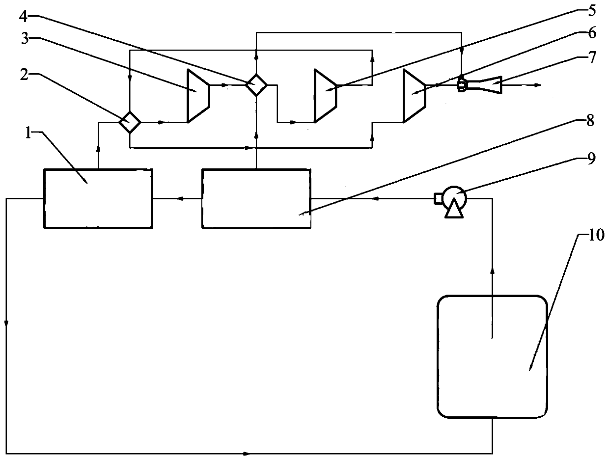 Liquid nitrogen decompression low-temperature cooling system