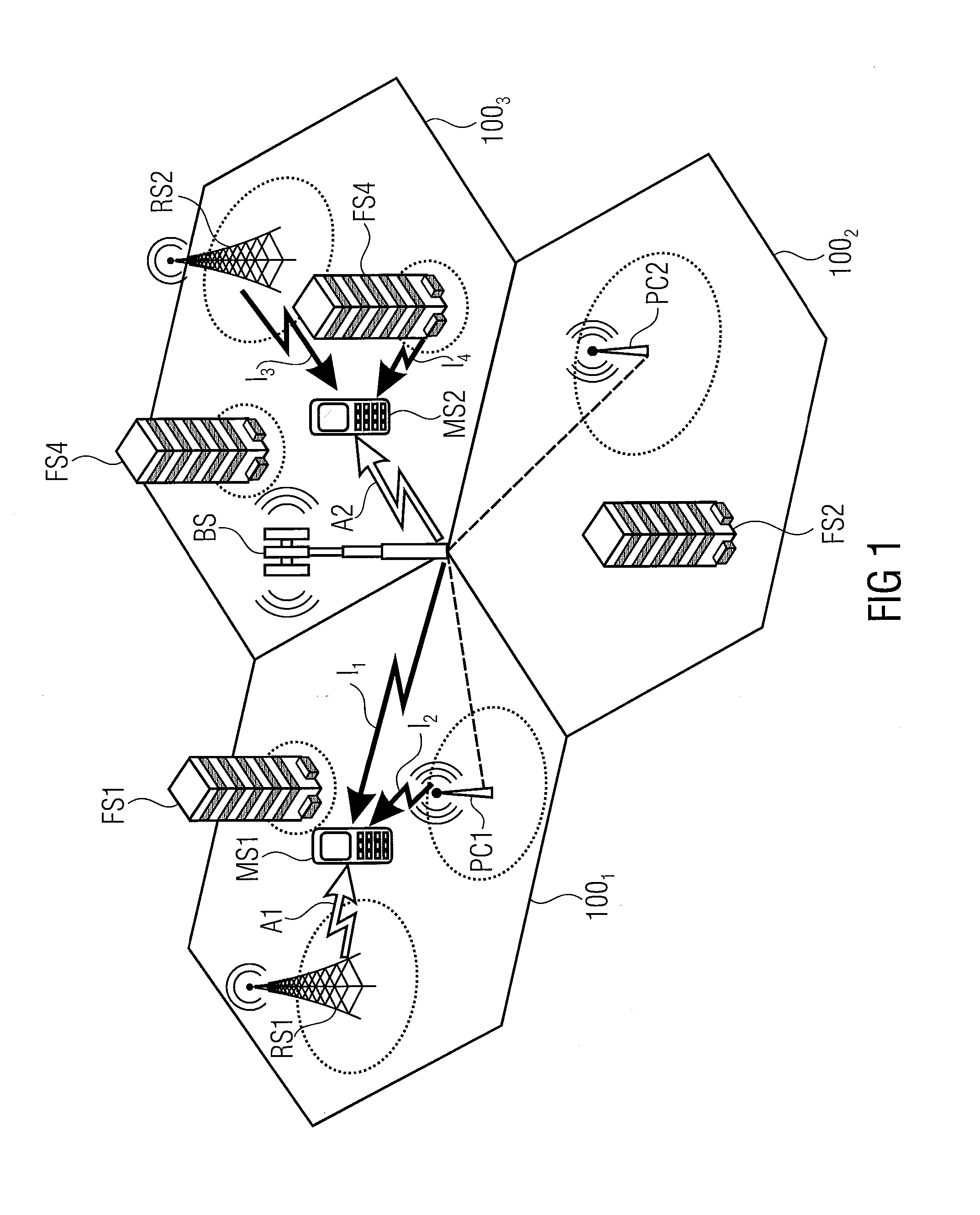 Method for controlling operation within a cell of a wireless cellular network, base station and wireless cellular network