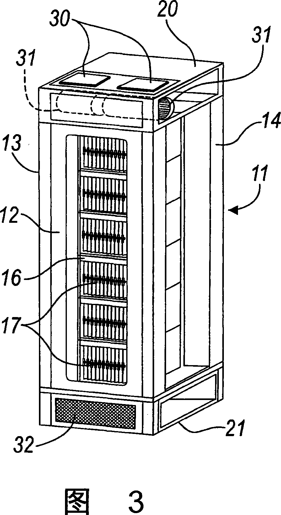 Apparatus for conditioning racks for electrical, electronic and telecommunications instruments and the like