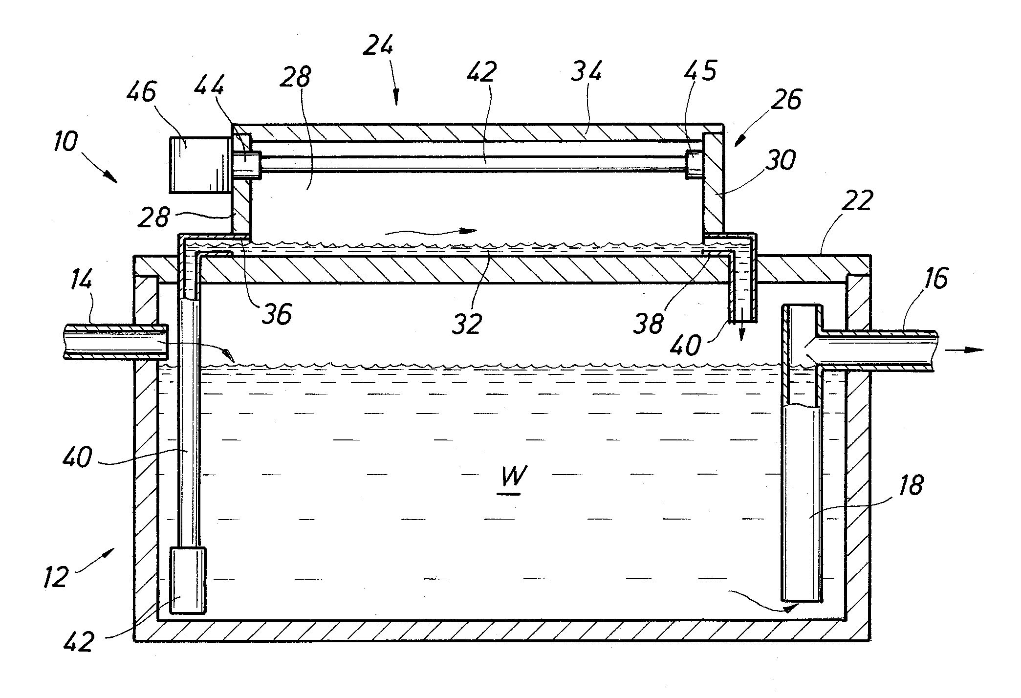 UV Disinfecting Apparatus and System for Use With Contaminated Water