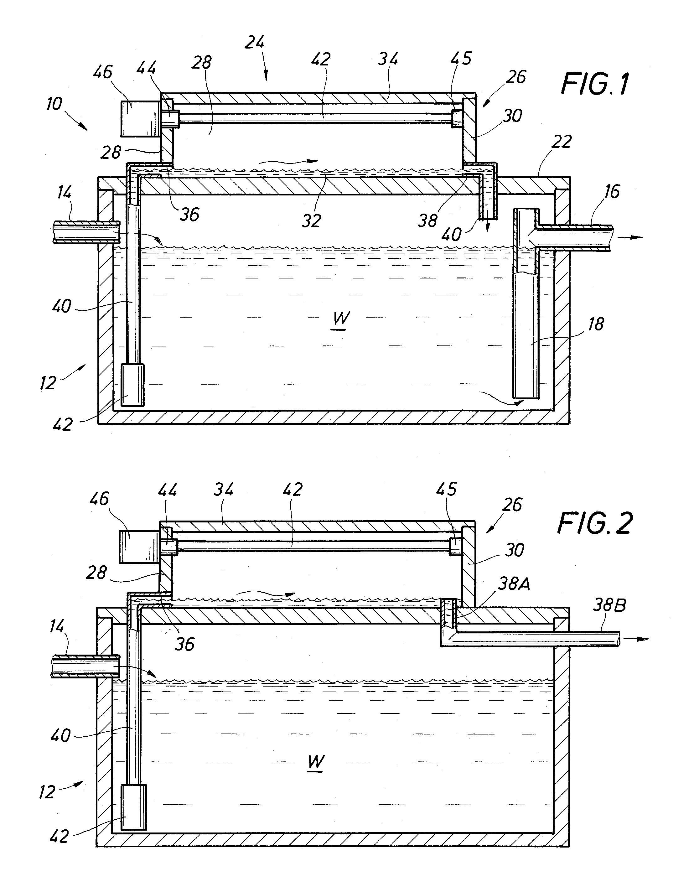 UV Disinfecting Apparatus and System for Use With Contaminated Water