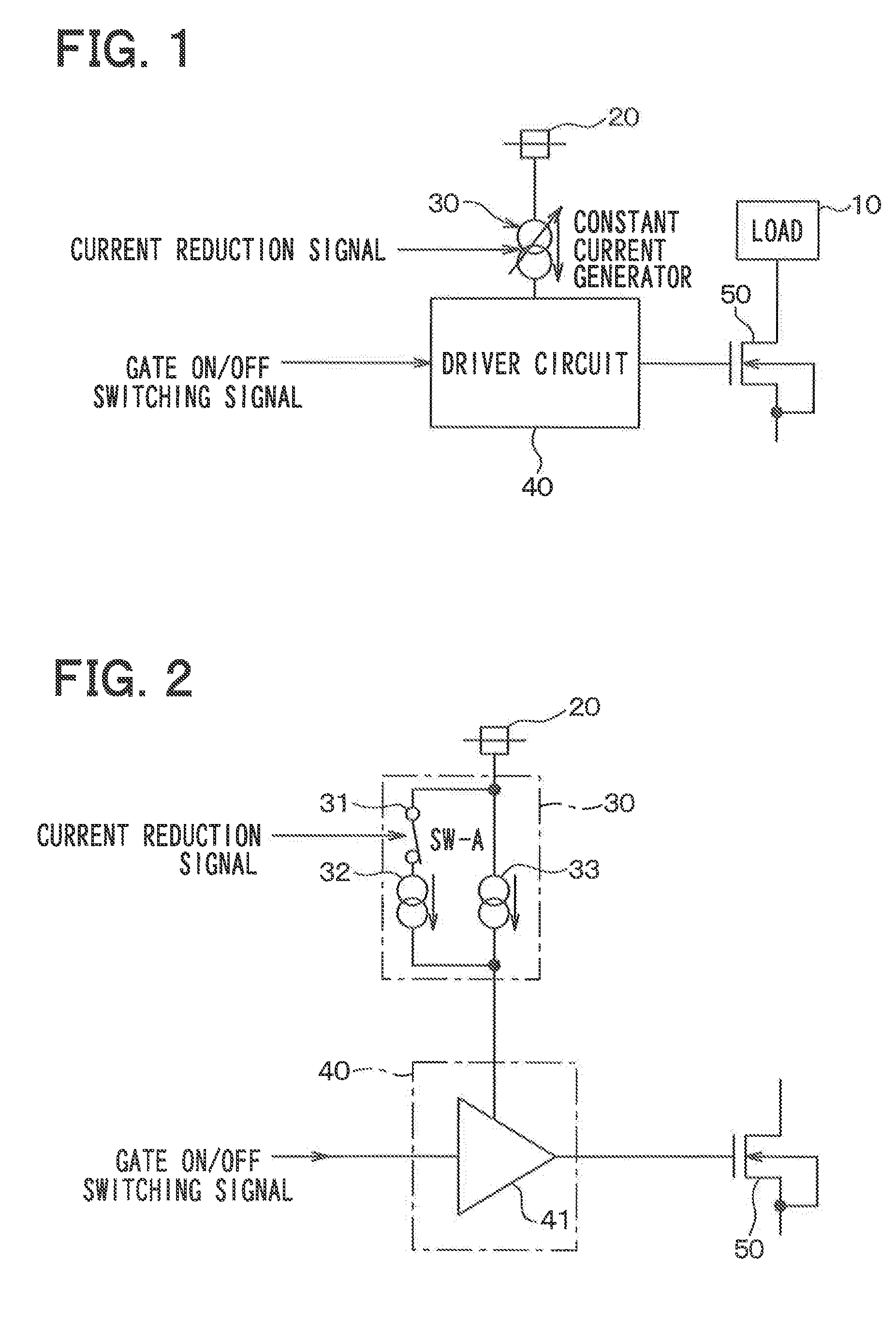 Load driver with constant current variable structure