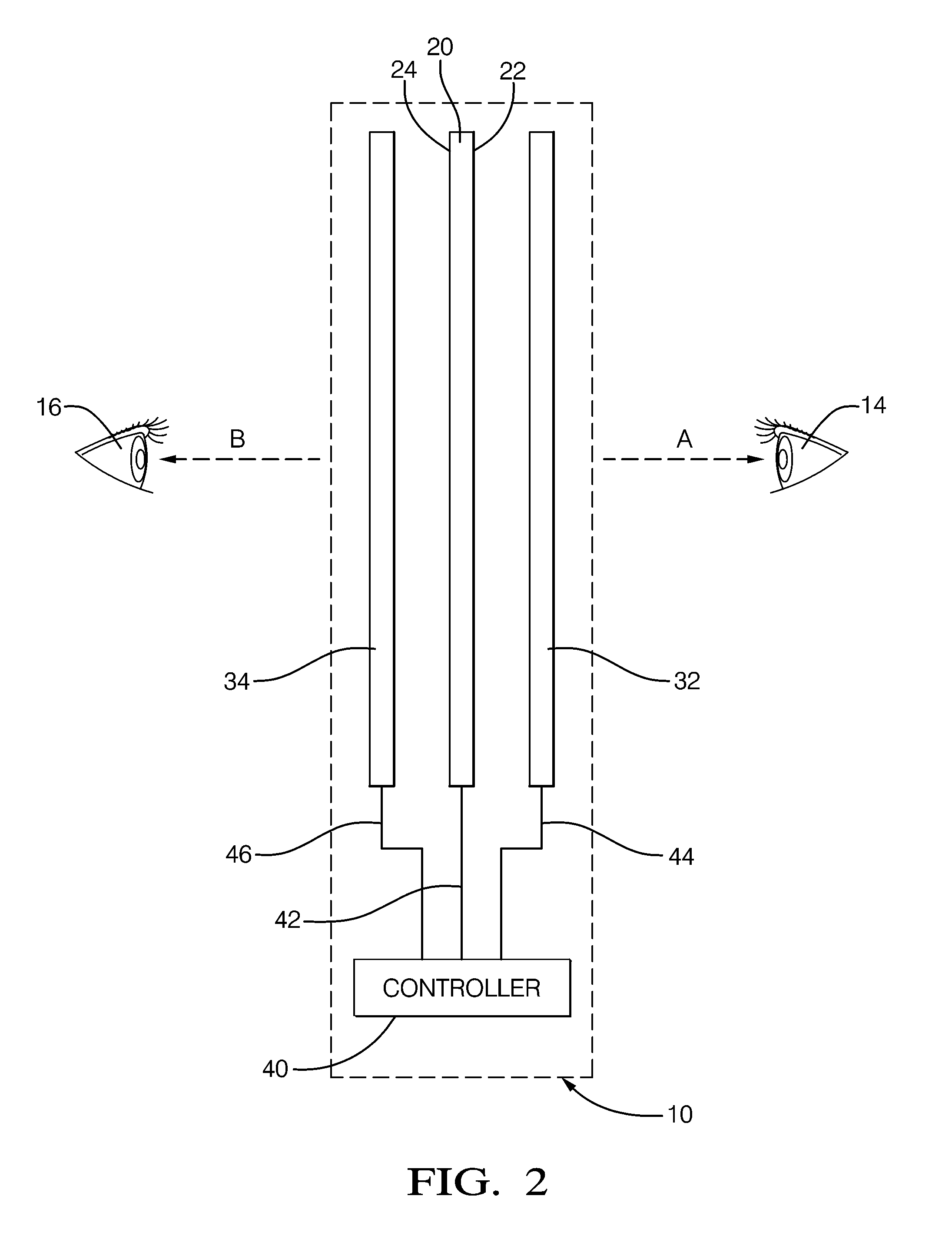 Dual view display system using a transparent display