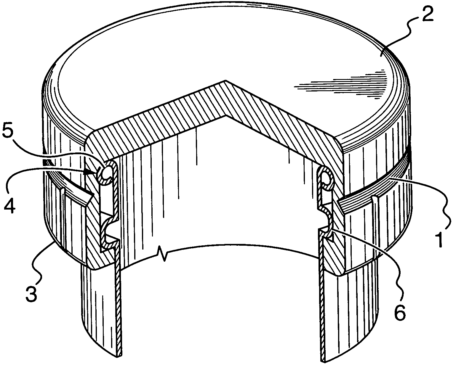 Snap-top closure device
