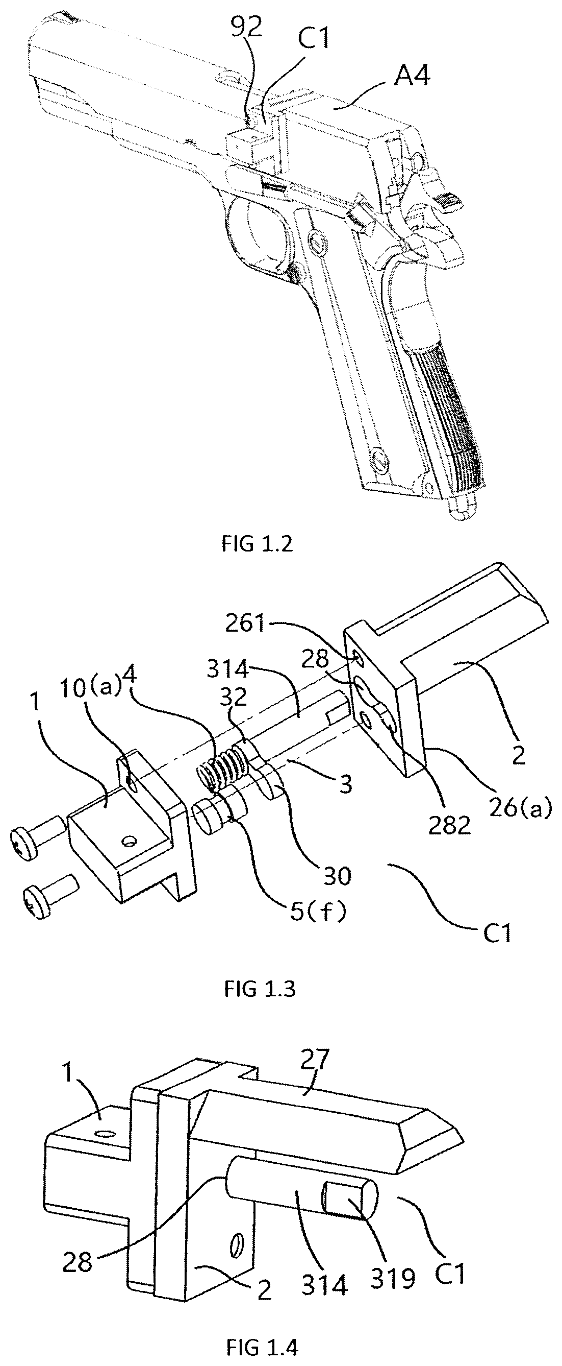 Safety lock mechanisms for portable weapons, including crossbows and firearms, such as guns, rifles and alike