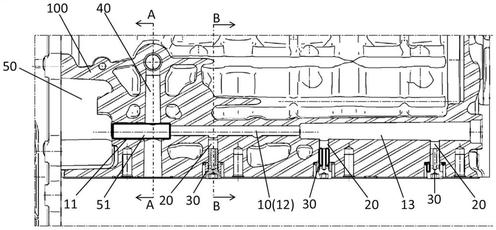 Piston cooling nozzle arrangement system and engine of an engine