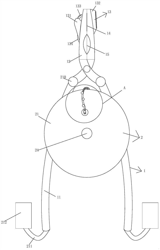 Fire-fighting escape clamp