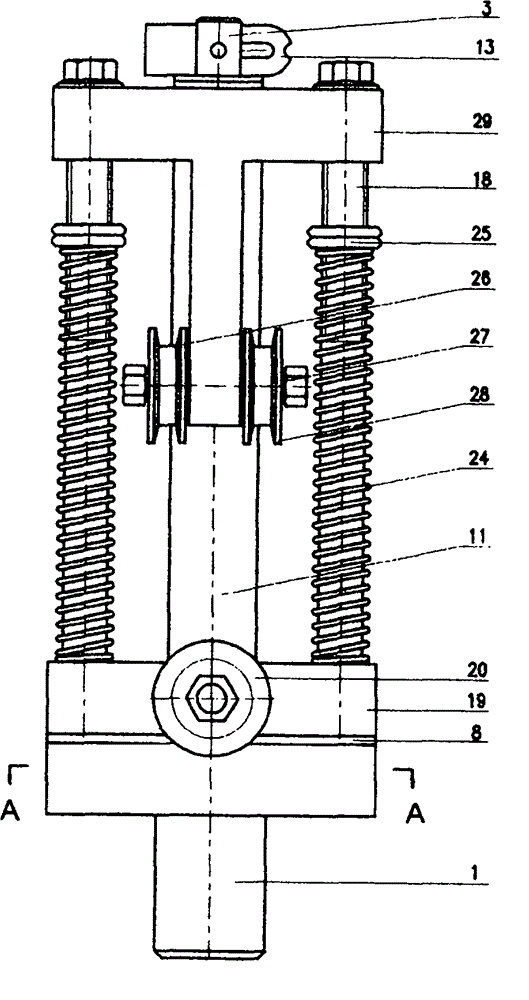 High-precision spindle of braiding machine
