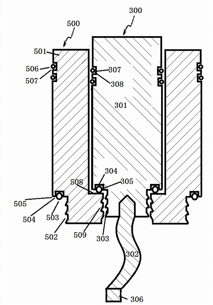 Superconducting cable end socket structure