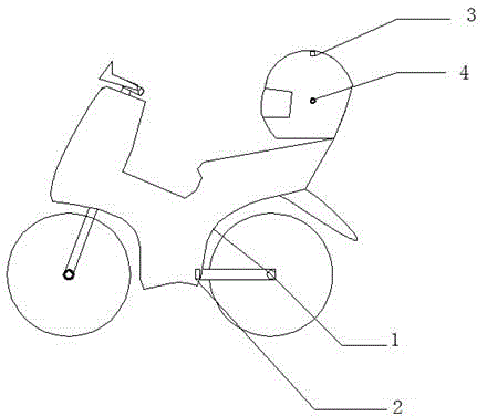 Safety system for motorcycle
