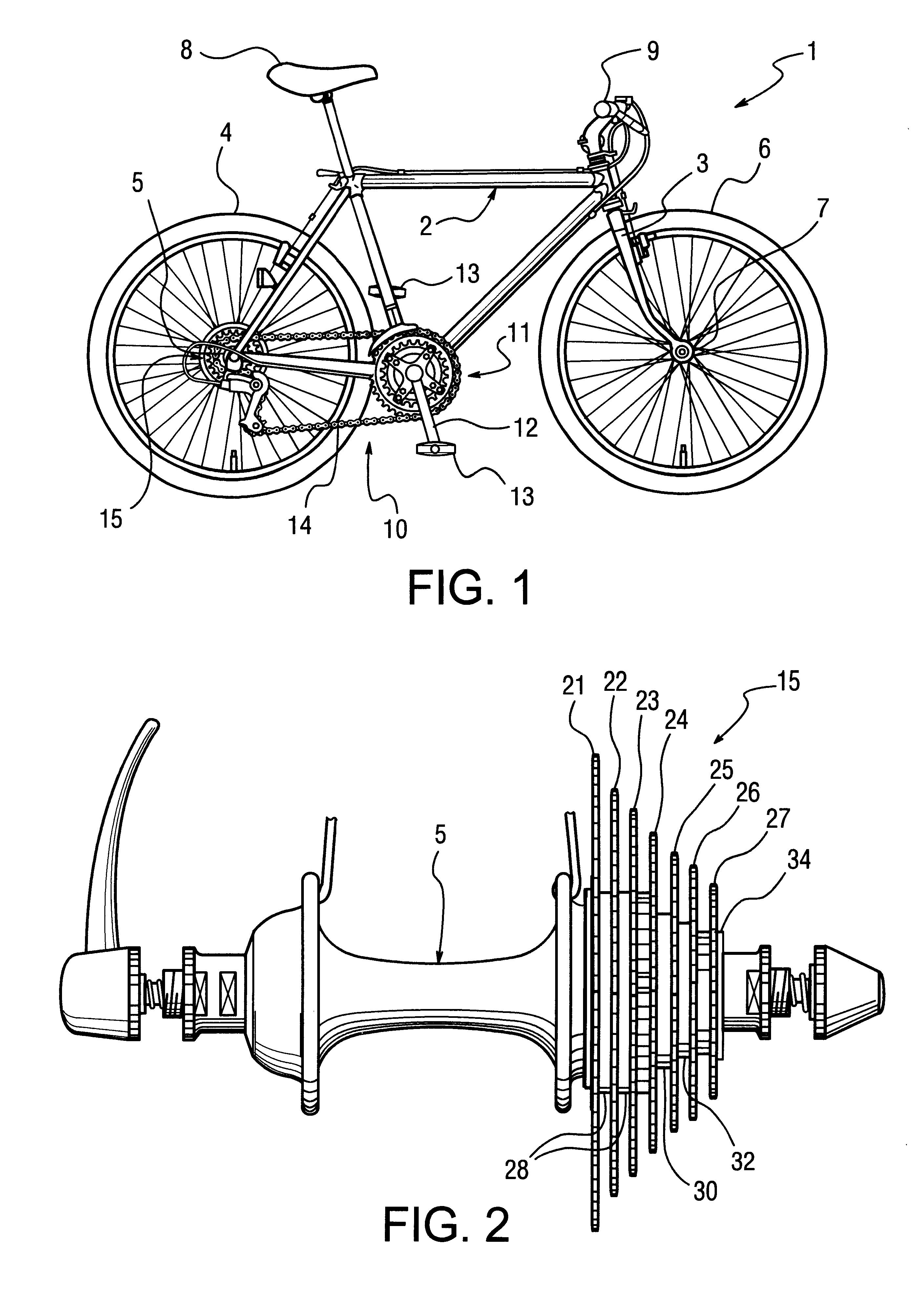 Freewheel for a bicycle