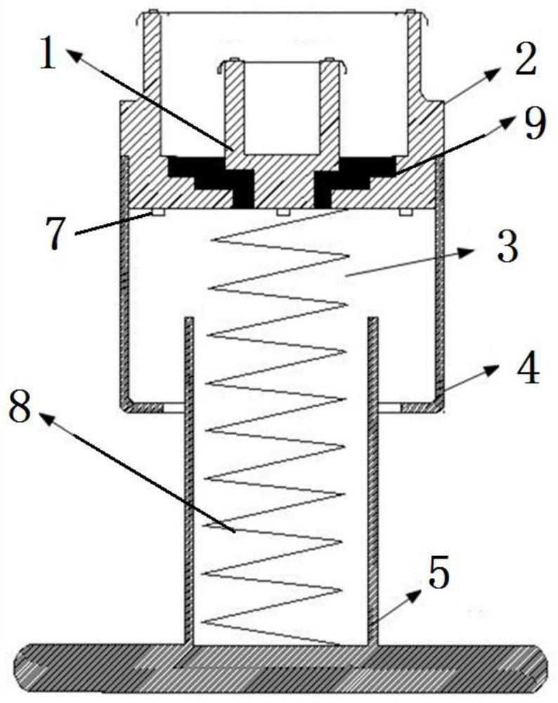 High-power microwave vacuum tube cathode and filament connector