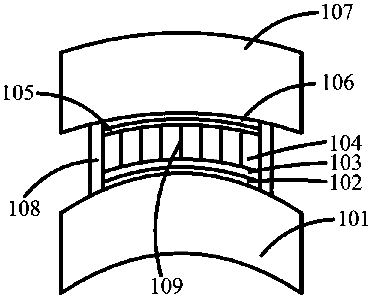 A kind of birefringence glasses based on liquid crystal birefringence