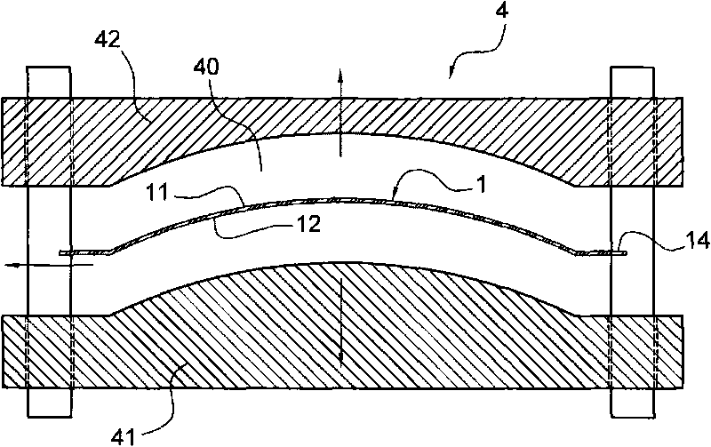 Manufacturing method and structure of camber-shaped capacitance type touch-control plate