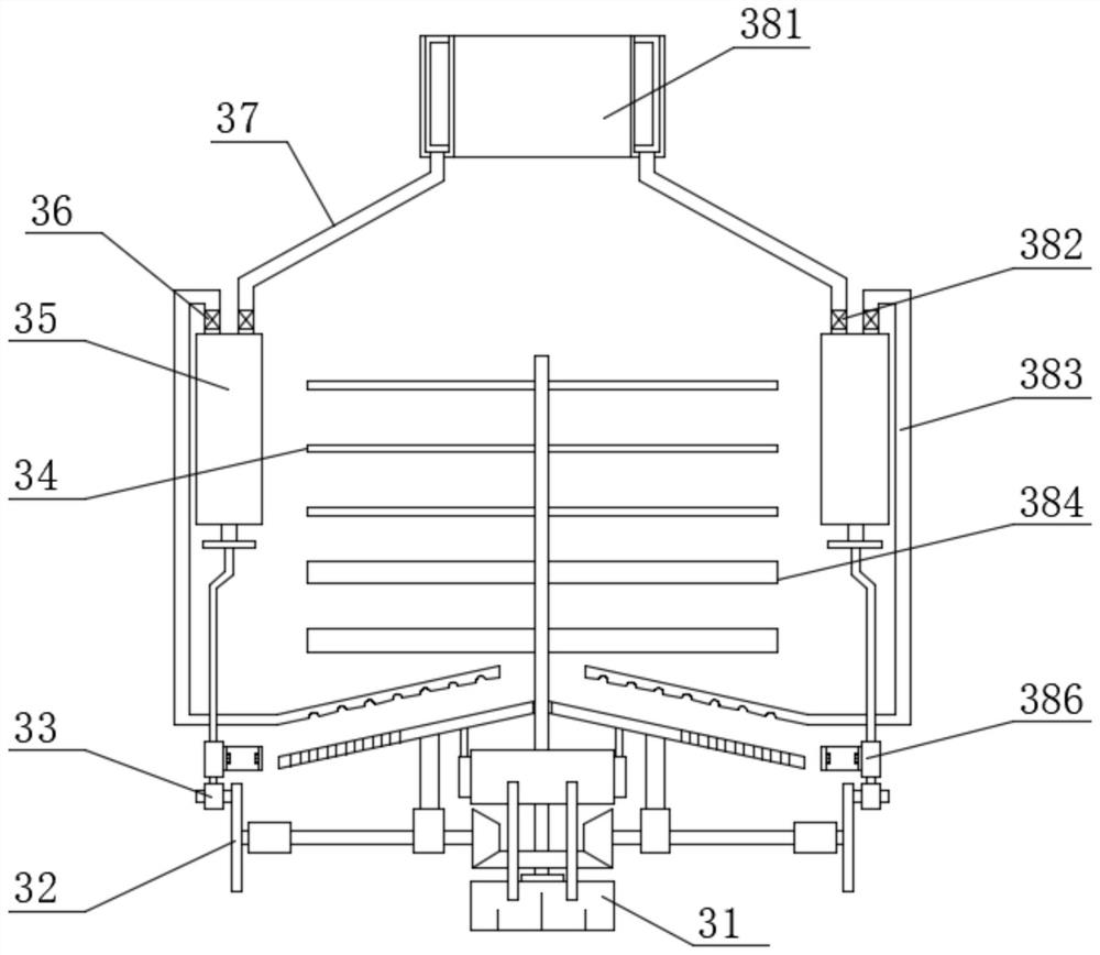 Environment-friendly paper waste incineration device with material turning function