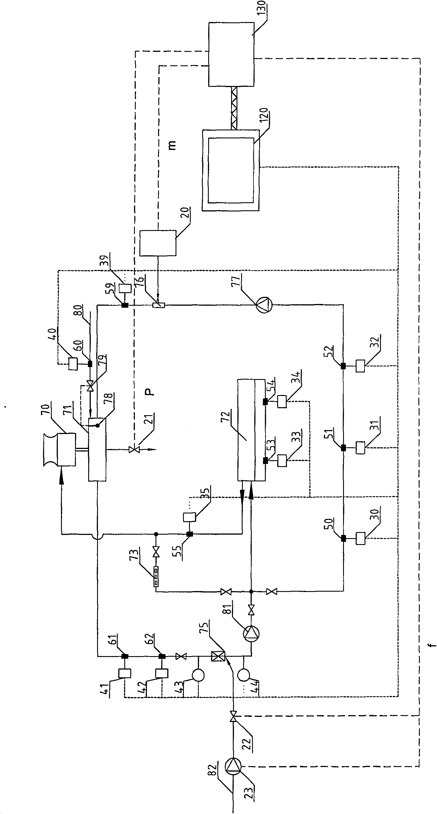 Automatic control method for treating cooling circulation water system by ozone