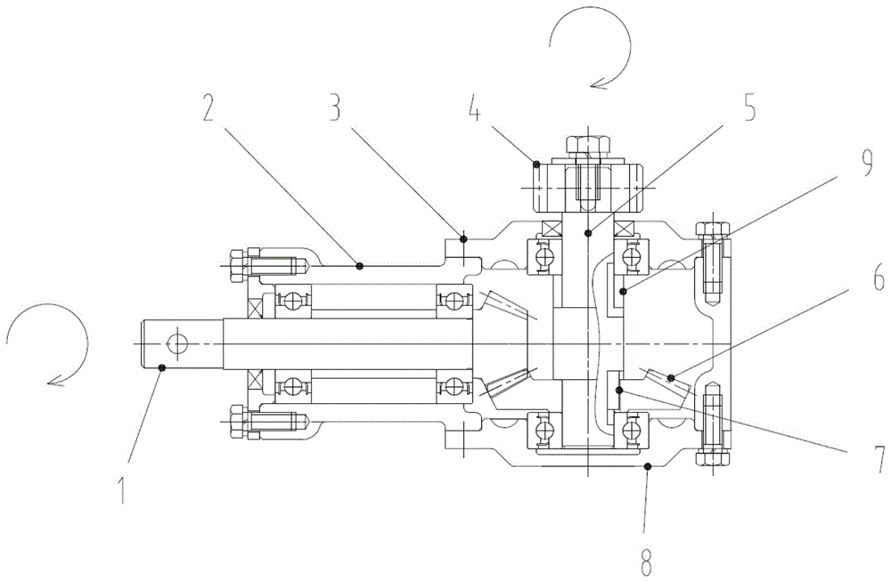 A general transposition gear reducer and its reversing method