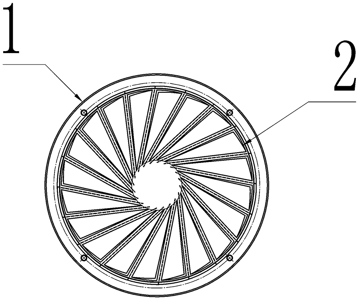 Tail gas washing device and method applicable to cyclone drying process of PVC resin